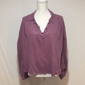 Free People We The Free Rush Hour Mulberry Top